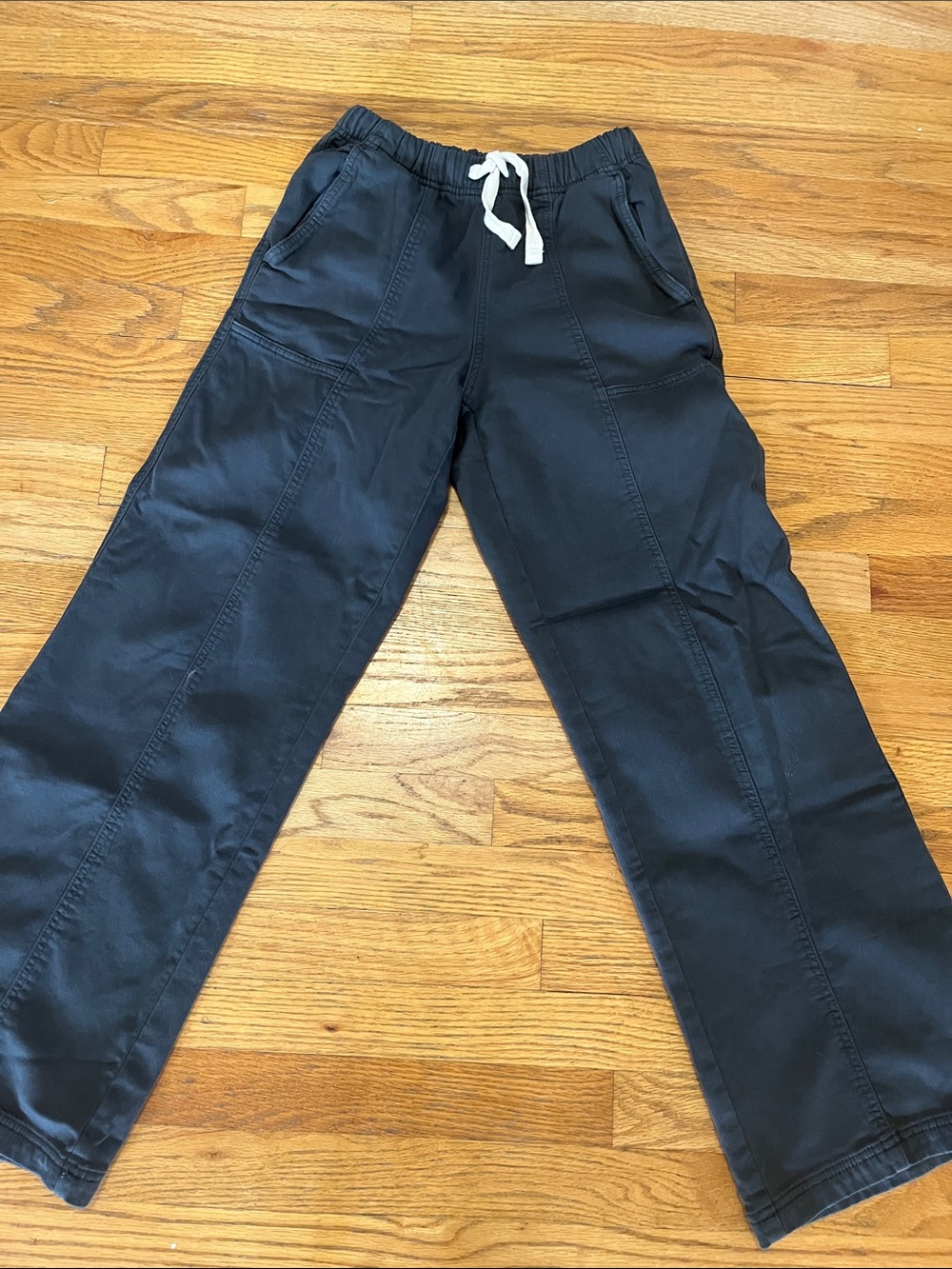 aerie dark gray Drawstring cargo wide leg Jogger Pants xs